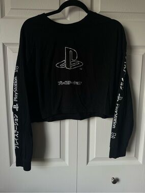 PlayStation Logo Crop Top